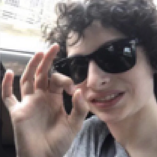 person goggles human face