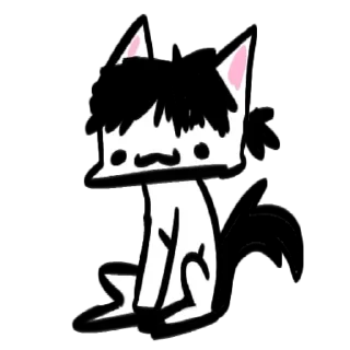 Sticker Гуль котик🌹 - 9