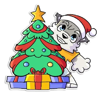 Стикер Новогодний Flazin - 8