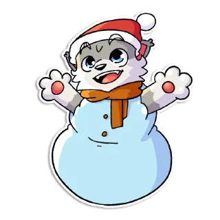 Стикер Новогодний Flazin - 2