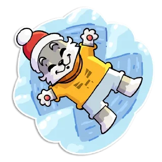 Стикер Новогодний Flazin - 4