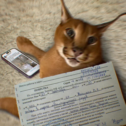 Стикер Floppa7_by_KOTIN_and_BIGFLOPPA - 1