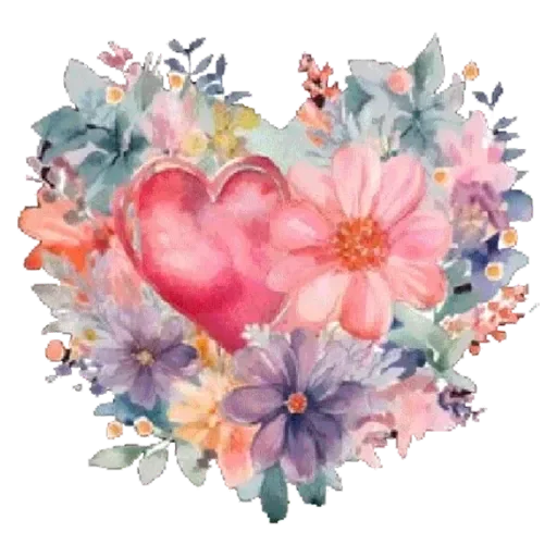 Sticker FlowerHeartPngMin - 1