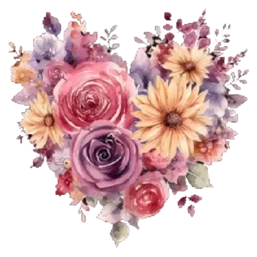 Sticker FlowerHeartPngMin - 1