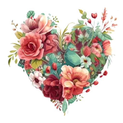 Стикер FlowerHeartPngMin - 1