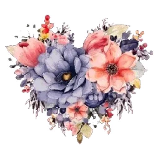 Sticker FlowerHeartPngMin - 1