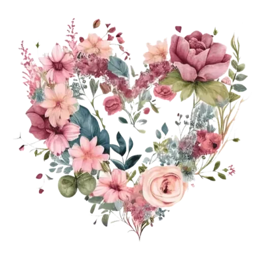 Стикер FlowerHeartPngMin - 1