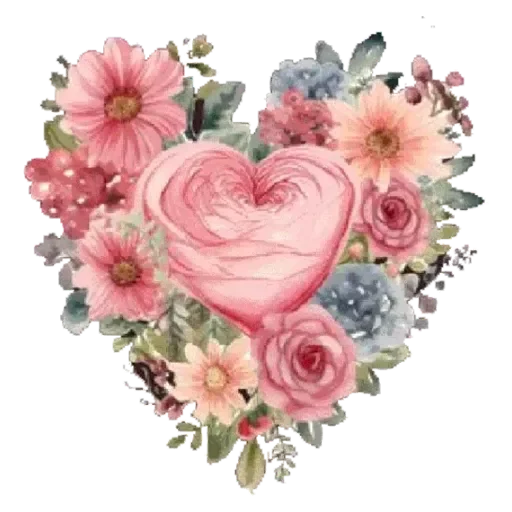 Стикер FlowerHeartPngMin - 1