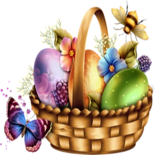 easter fruit storage basket