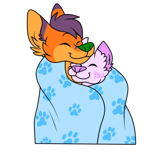 Стикер FluffyFoxy - 1