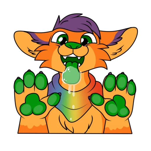 Стикер FluffyFoxy - 1