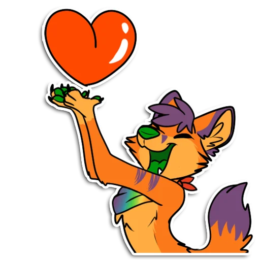 Стикер FluffyFoxy - 1