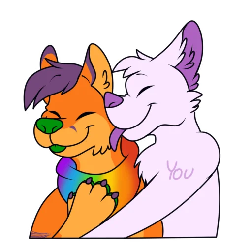 Стикер FluffyFoxy - 1