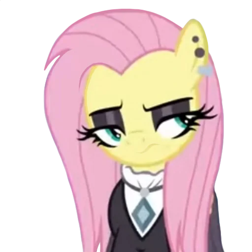 Стикер FluttershyGothmlpbots - 1