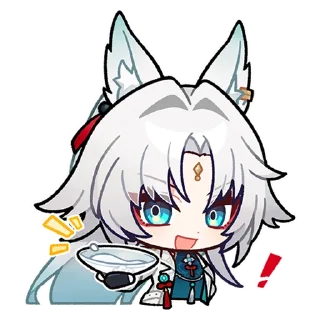 Стикер Крылатый Зверь и на волка охота｜@honkaistarrailofficial - 2