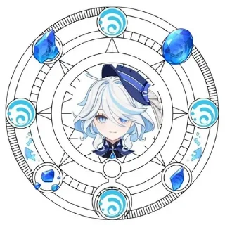 Стикер Focalors🌊 @akylahori - 2