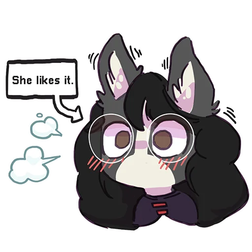 Стикер Foggy (by @nitimole) - 8