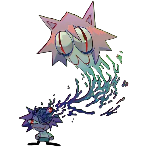 Sticker Кішка-дурішка - 0