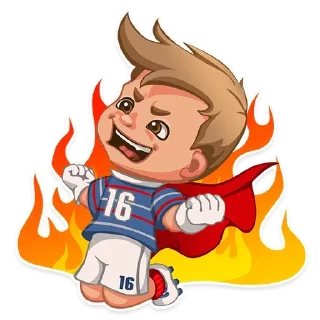 Sticker Football guy @stickersb2b - 4