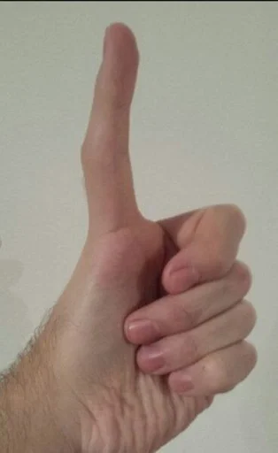 Человек палец гвоздь