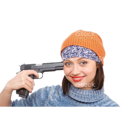 weapon human face person