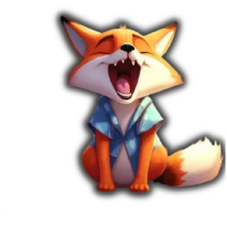 Sticker Fox_3D - 3