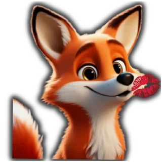 Sticker Fox_3D - 6