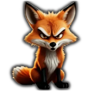 Sticker Fox_3D - 7