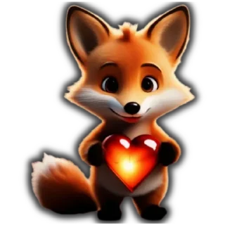 Sticker Fox_3D - 11