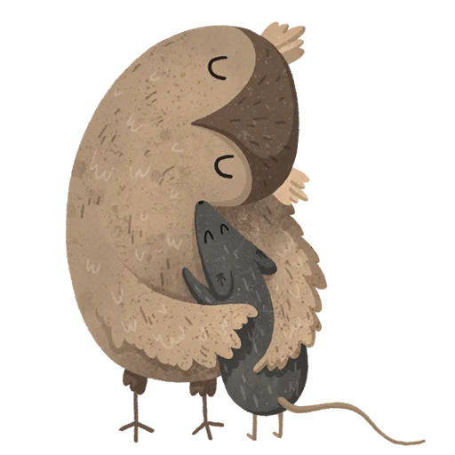 Sticker FoxChickenAndHugs - 1