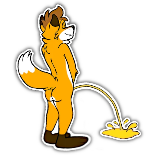 Sticker FoxbrushPeePack - 1