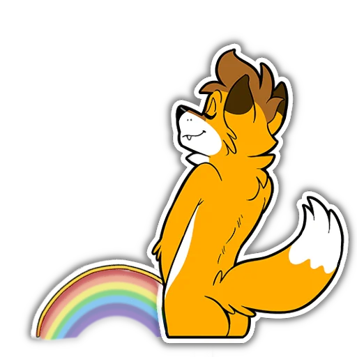 Sticker FoxbrushPeePack - 1