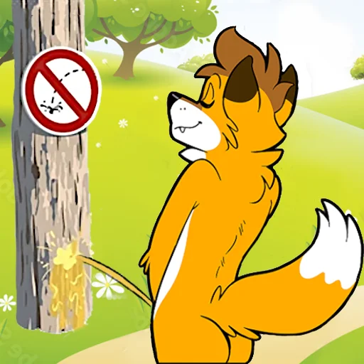 Sticker FoxbrushPeePack - 1