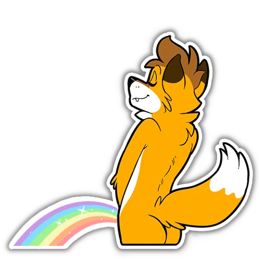 Sticker FoxbrushPeePack - 1