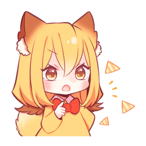 Sticker Девочка-лисичка @nyasticks - 9