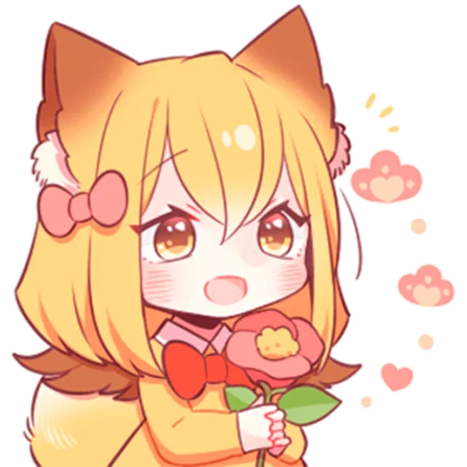 Sticker Девочка-лисичка @nyasticks - 5