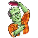 Sticker Frankenstein - 1