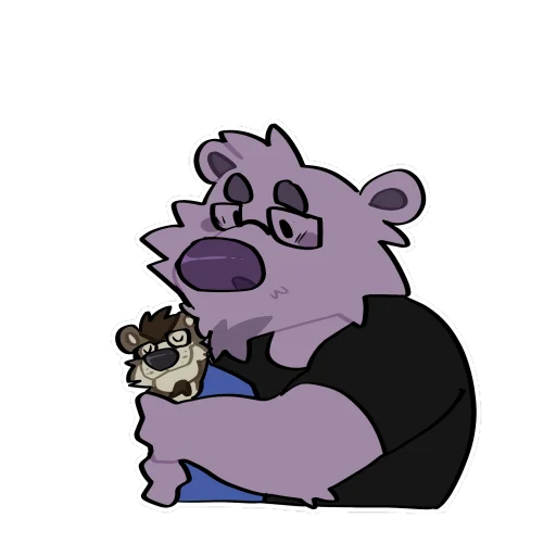 Sticker Freddpurple - 1