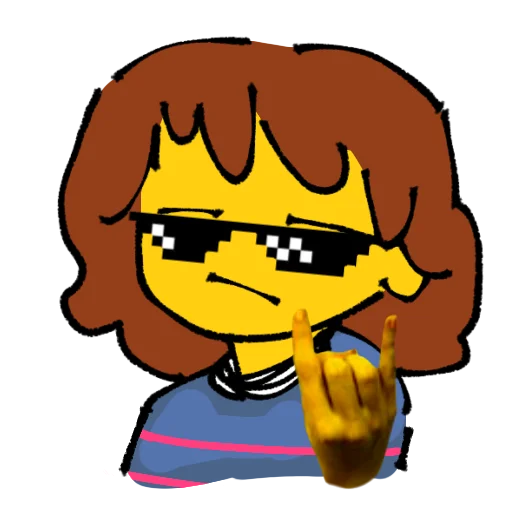 Стикер FriskZHIRAFHAAHAHAH - 1