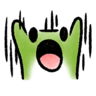 Стикер Лягушка - 5