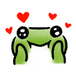 Стикер Лягушка - 8