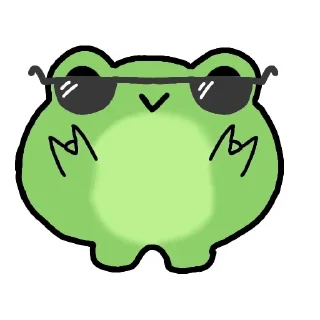 Стикер Frogs @StickersDVM2 - 4