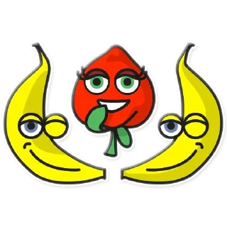 Стикер Fruit party @stickersb2b - 6