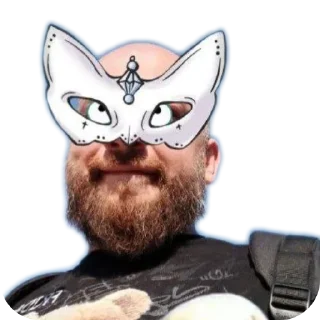 человеческая борода мультфильм кошка