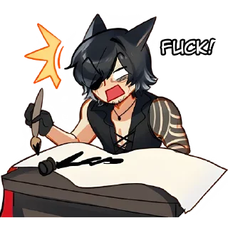 Стикер Фюн @anime_stickerr - 2