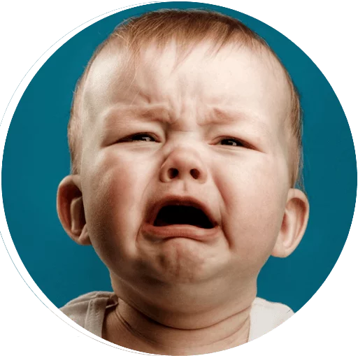 human face baby cheek