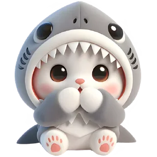 Sticker Furry Sharks 2 @SbornikStickers - 4