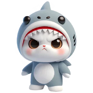 Sticker Furry Sharks 2 @SbornikStickers - 11