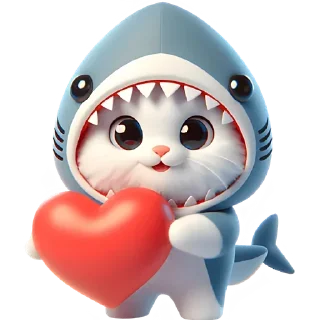 Sticker Furry Sharks 2 @SbornikStickers - 7