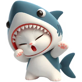 Sticker Furry Sharks 2 @SbornikStickers - 1